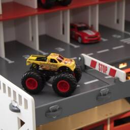 Wooden Toy Car Garage Storage For Kids Organizer, Personalized - thumbnail 2