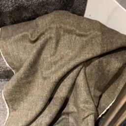 Harris Tweed Green Moss Fleeced Lined Lap Blanket Size 1.0M Length X 0.70M Width - thumbnail 4