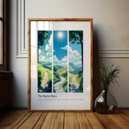 The Spine Race Poster Pennine Way Ultra Marathon Print - thumbnail 1
