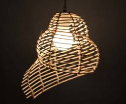 Conch Shaped Pendant Light, Rustic Ceiling Lighting, Decorative Lighting