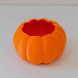 Halloween Pumpkin Planter - Spooky Home Decor Drainage Optional - thumbnail 3