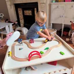 Montessori Children's Play Table Large Scallop Design - thumbnail 2