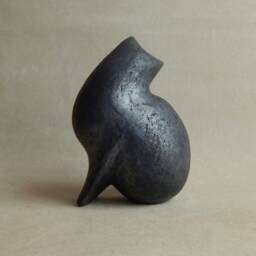 Ceramic Sculptureblack Cat, Cat Figurine, Cat Collection, Ceramicsraku, Pets, Sculpture Garden, Art, Collecting, Gift For It - thumbnail 2