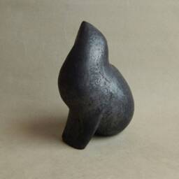 Ceramic Sculptureblack Cat, Cat Figurine, Cat Collection, Ceramicsraku, Pets, Sculpture Garden, Art, Collecting, Gift For It - thumbnail 4