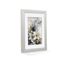 A4 A5 A1 A2 A3 Picture Frames With Mount, Maximalist Decor Photo Frame Best Friend Gift, Classic Style Light Grey Poster - thumbnail 2