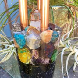 2Ft Orgone Cloud Buster - Crystal & Gem Energy Harmonizer - thumbnail 3