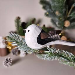 Handcrafted Clip-On Bird Christmas Ornaments Festive Holiday Decor - thumbnail 2