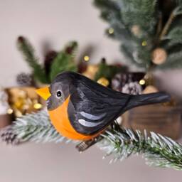 Handcrafted Clip-On Bird Christmas Ornaments Festive Holiday Decor - thumbnail 3