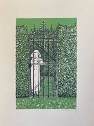 Boy At The Gate - An Original Screen-Print By Elizabeth Harbour - thumbnail 1