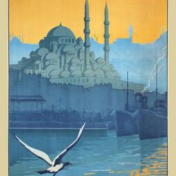 Istanbul Poster Vintage Turkey Bosphorus Travel Poster - thumbnail 3