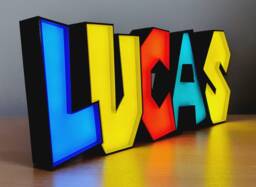 Personalised Super Brothers Led Name Sign Custom 3D Night Light - thumbnail 1
