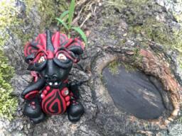 "Polymer Clay Galaxy Dragon "