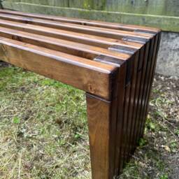 Rustic Designed Wood Bench/Garden Bed Ends Reception Room Hallway - thumbnail 2