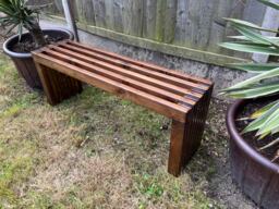 Rustic Designed Wood Bench/Garden Bed Ends Reception Room Hallway