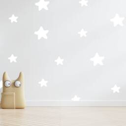 Star Wall Decals Removable Nursery Stickers, Two Colors - thumbnail 3