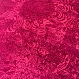 Liberty Rose May Velvet Fuchsia Fabric Nesfield Collection Cushion Cover Pillow Double Sided - thumbnail 4