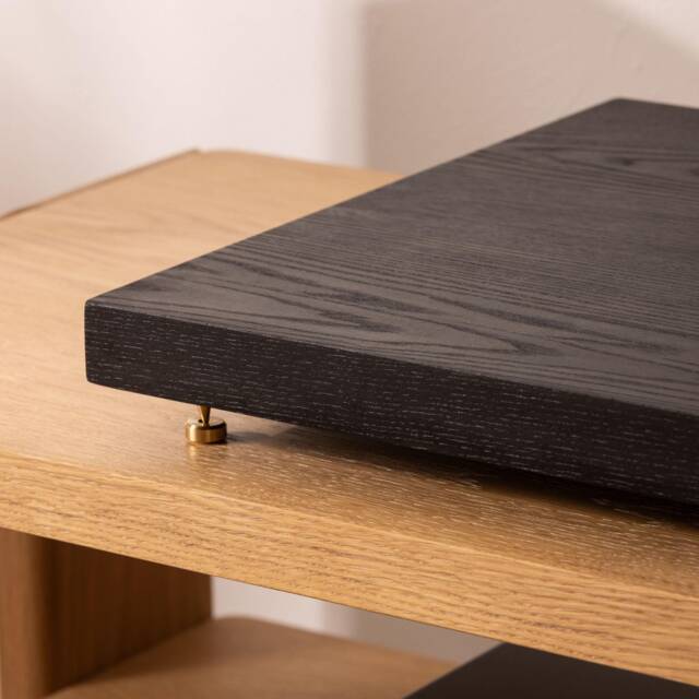 Black Ash Noise Isolation Platform - Handcrafted Vibration Control For Turntables & Hifi - Sustainable Hardwood, Custom Sizes Available - image 1