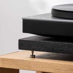 Black Ash Noise Isolation Platform - Handcrafted Vibration Control For Turntables & Hifi - Sustainable Hardwood, Custom Sizes Available - thumbnail 3
