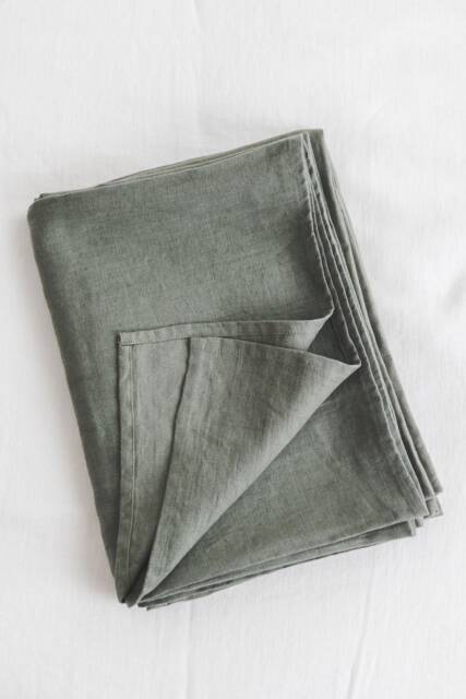 Medium Weight Linen Flat Sheet - Soft, Durable, & Breathable Sheets For Natural Comfort All Year Long Available in Various Colors - image 1