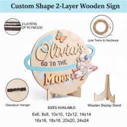 Personalized Ratatouille Wooden Name Sign, Baby Birth Announcement Plaque, Custom Remy Chef Nursery Wall Decor, La - thumbnail 4