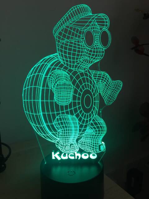 Turtle 3D Custom Made Smart App Control Night Light Bluetooth, Music, 7&16M Colour Mobile App , Gift Led Lamp - image 1