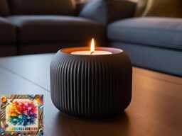 Minimalist Tealight Holder - Pack Of 3 With Optional Led Tealights Modern Accent, Multiple Colour Options - thumbnail 1