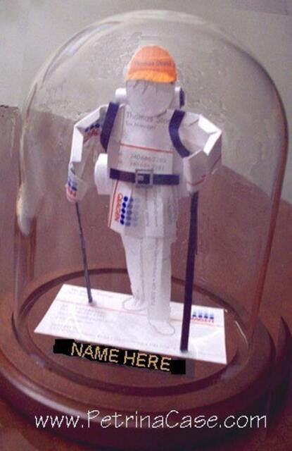 Hiker Runner Jogger Camper Business Card Sculpture - image 1