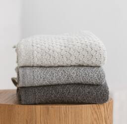 Alpaca Baby Blanket 100% Girl Gift Knitted Eco Friendly Shower Organic Wool Alpaca Throw Oeko Tex Standart Gots - thumbnail 1