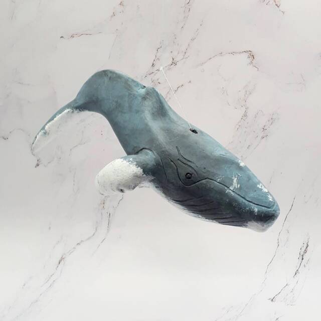 Humpback Whale Hanging Mobile Whale Diving Sculpture For Ceiling Or Window - image 1