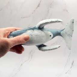 Humpback Whale Hanging Mobile Whale Diving Sculpture For Ceiling Or Window - thumbnail 3
