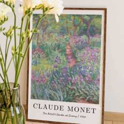Monet's Garden At Giverny Print Classic Impressionist Wall Art - thumbnail 2