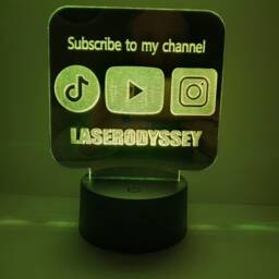 Gamer Led Desk Lamp 7-Color Night Light, Tiktok Youtube D??cor - thumbnail 3
