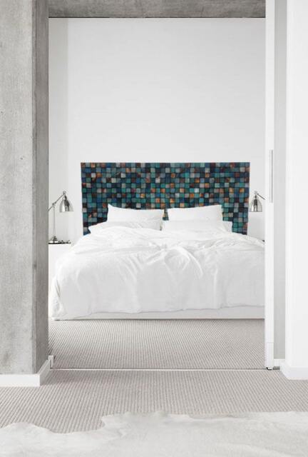 Wood Sculpture Headboard - Wall Art Acoustic Panel - image 1