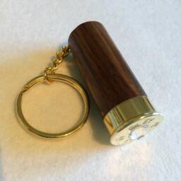 Eley Solid Walnut Wood & Swarovski Crystal Keyring - thumbnail 4