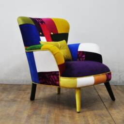 Patchwork Armchair - Violet - thumbnail 3