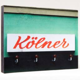 Key Rack K??lner, Wall-Mounted Key Holder Made Of Photography, Modern Wall Decoration For Hallway, Photographic Art On Mdf, Handmade in Cologne - thumbnail 2