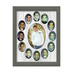 School Years Picture Frame - 10 Color Options Oval Graduation Collage K-12 11x14 - thumbnail 2