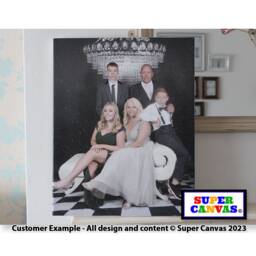 Diamond Dust Glass Glitter Custom Family Portrait Picture Photo Image On Canvas Framed Wall Art Print Unique Birthday Gift