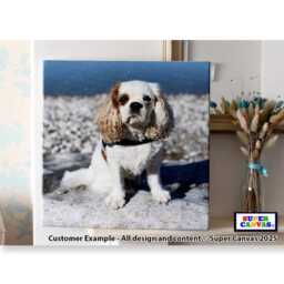 Diamond Dust Glass Glitter Custom Family Portrait Picture Photo Image On Canvas Framed Wall Art Print Unique Birthday Gift - thumbnail 2