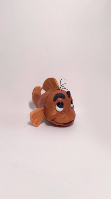 The Sword in The Stone(Wart Fish . Handmade Polymer Clay Action Figure. Unique Collectible. - Wart - image 1