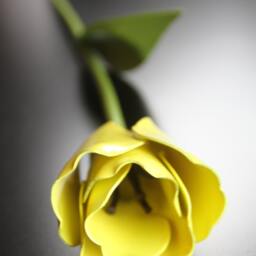 Metal Tulip, Yellow Flower, Wedding Industrial, 11Th Anniversary, 6Th 4Th Personalized - thumbnail 3