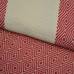 "Red Diamond Blanket, 200cmx240cm, Throw Blanket, Turkish 100% Cotton Blanket, 79""x95" - thumbnail 4