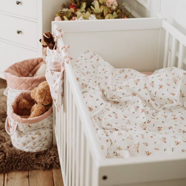 Floral Bed Linen Set, Bedding Duvet & Pillow Cover, Cotton Bed For Kids - image 1