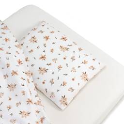 Floral Bed Linen Set, Bedding Duvet & Pillow Cover, Cotton Bed For Kids - thumbnail 3