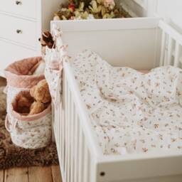 Floral Bed Linen Set, Bedding Duvet & Pillow Cover, Cotton Bed For Kids - thumbnail 1