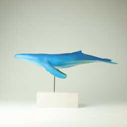 Wooden Whale Sculpture - Wb1 - thumbnail 1