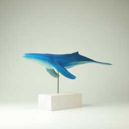 Wooden Whale Sculpture - Wb1 - thumbnail 2