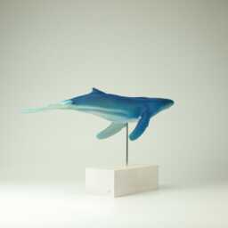 Wooden Whale Sculpture - Wb1 - thumbnail 4