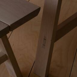 Konk ??? A Frame Table [Wooden Legs] - With Extensions Bespoke Sizes Available Extending Minimalist Solid Oak Kitchen & Dining - thumbnail 3