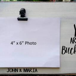 Anniversary Gift For Him, Retirement Frame, You Are My Bucket List Wood Picture Personalizedphoto Holder, Cute - thumbnail 3